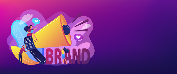 Image showing Brand awareness concept banner header.