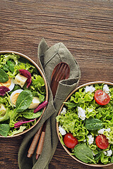 Image showing Green salads