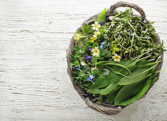 Image showing fresh salad ingredients