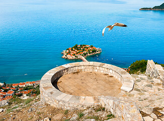 Image showing Observation deck in Sveti Stefan