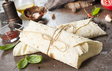 Image showing Homemade lavash