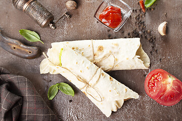 Image showing Homemade lavash