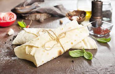 Image showing Homemade lavash