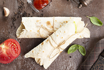 Image showing Homemade lavash