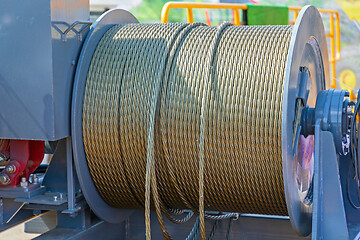 Image showing Crane Wire Spool
