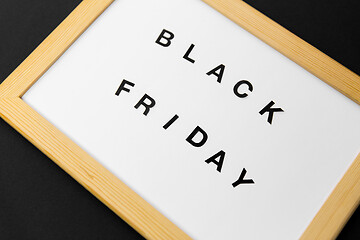 Image showing magnetic board with black friday words