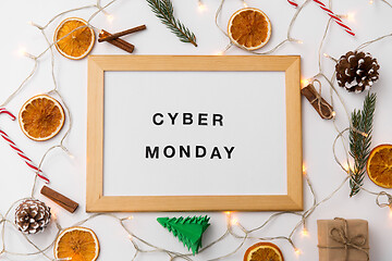 Image showing magnetic board with cyber monday words