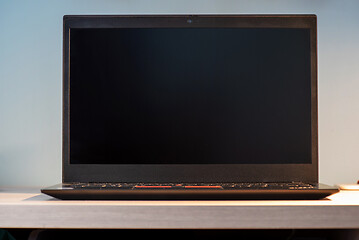 Image showing Abstract close-up laptop