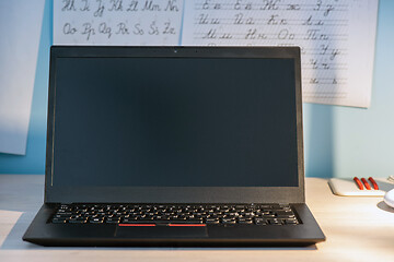 Image showing Abstract close-up laptop