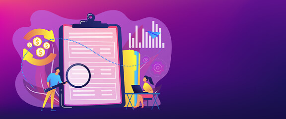 Image showing Cash flow statement concept banner header.