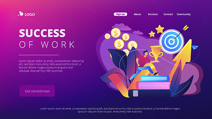 Image showing Motivation concept landing page.