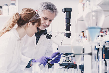 Image showing Health care researchers working in scientific laboratory.