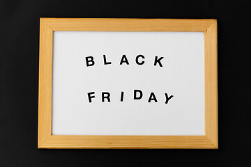 Image showing magnetic board with black friday words