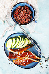 Image showing Fried unagi eel