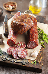 Image showing salami