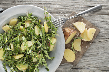 Image showing Dandelion salad