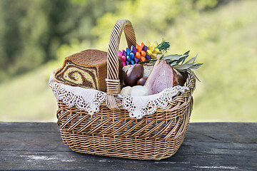 Image showing Easter basket