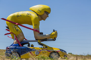 Image showing LCL Cyclist Mascot- Tour de France 2016