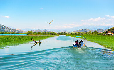 Image showing Boat and Skadar lake