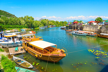 Image showing Boat parking in Montenegro