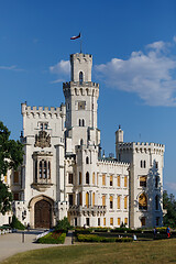 Image showing Czech Republic - white castle Hluboka nad Vltavou