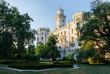 Image showing Czech Republic - white castle Hluboka nad Vltavou