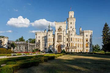 Image showing Czech Republic - white castle Hluboka nad Vltavou