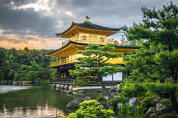 Image showing Kinkaku-ji golden temple, Kyoto, Japan