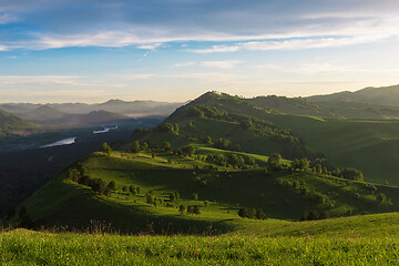 Image showing Beauty dawn in the mountains