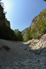 Image showing wild river dried riverbed