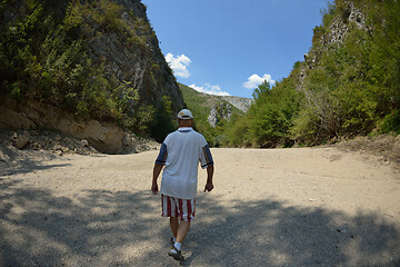 Image showing senoir male hiker