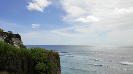 Image showing Cliff at Uluwatu Temple or Pura Luhur Uluwatu