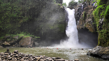 Image showing Tegenungan Waterfall near Ubud in Bali, Indonesia