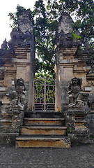 Image showing Gate in Pura Luhur Uluwatu temple on Bali