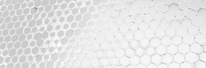 Image showing white hexagon background