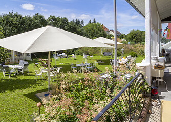 Image showing idyllic garden scenery