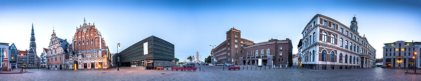 Image showing City Hall Square Riga old Town, Latvia