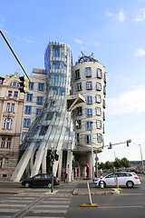 Image showing Dancing House (Ginger and Fred). Modern Architecture in Prague