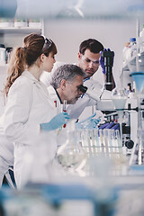 Image showing Health care researchers working in scientific laboratory.