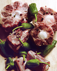 Image showing Raw Bull Oxtails