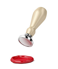 Image showing Wax seal and personal stamp tool