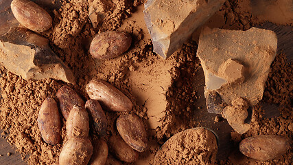 Image showing various cocoa products