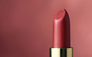 Image showing close up of red lipstick