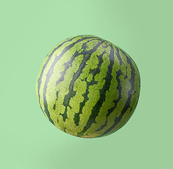 Image showing watermelon on green background