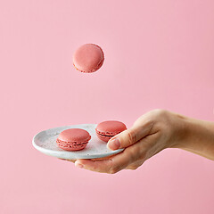 Image showing plate of macaroons