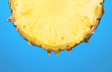 Image showing juicy pineapple slice