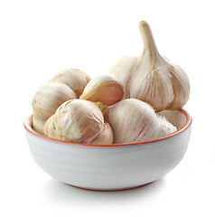 Image showing bowl of garlic