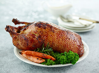 Image showing freshly roasted duck roast