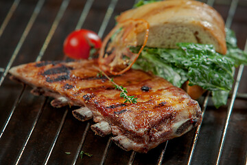 Image showing freshly grilled ribs