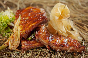 Image showing freshly grilled ribs